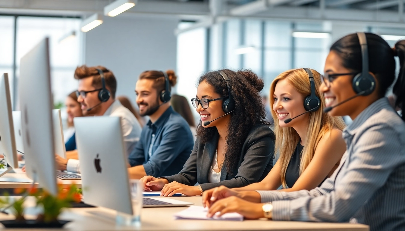 Professionals engaging in customer service at call centers in Tijuana, Mexico, showcasing teamwork and technology.