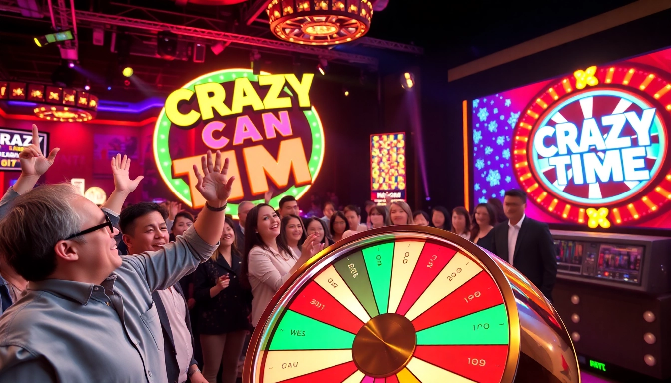 Experience thrilling Crazy Time risultati as players engage with vibrant elements of the live game show.