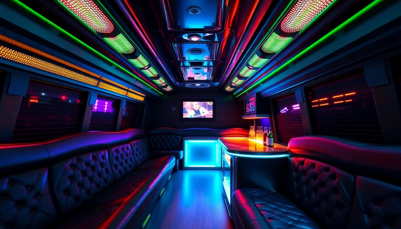 Experience the luxury of an atlanta party bus with plush seating and vibrant lighting for unforgettable celebrations.