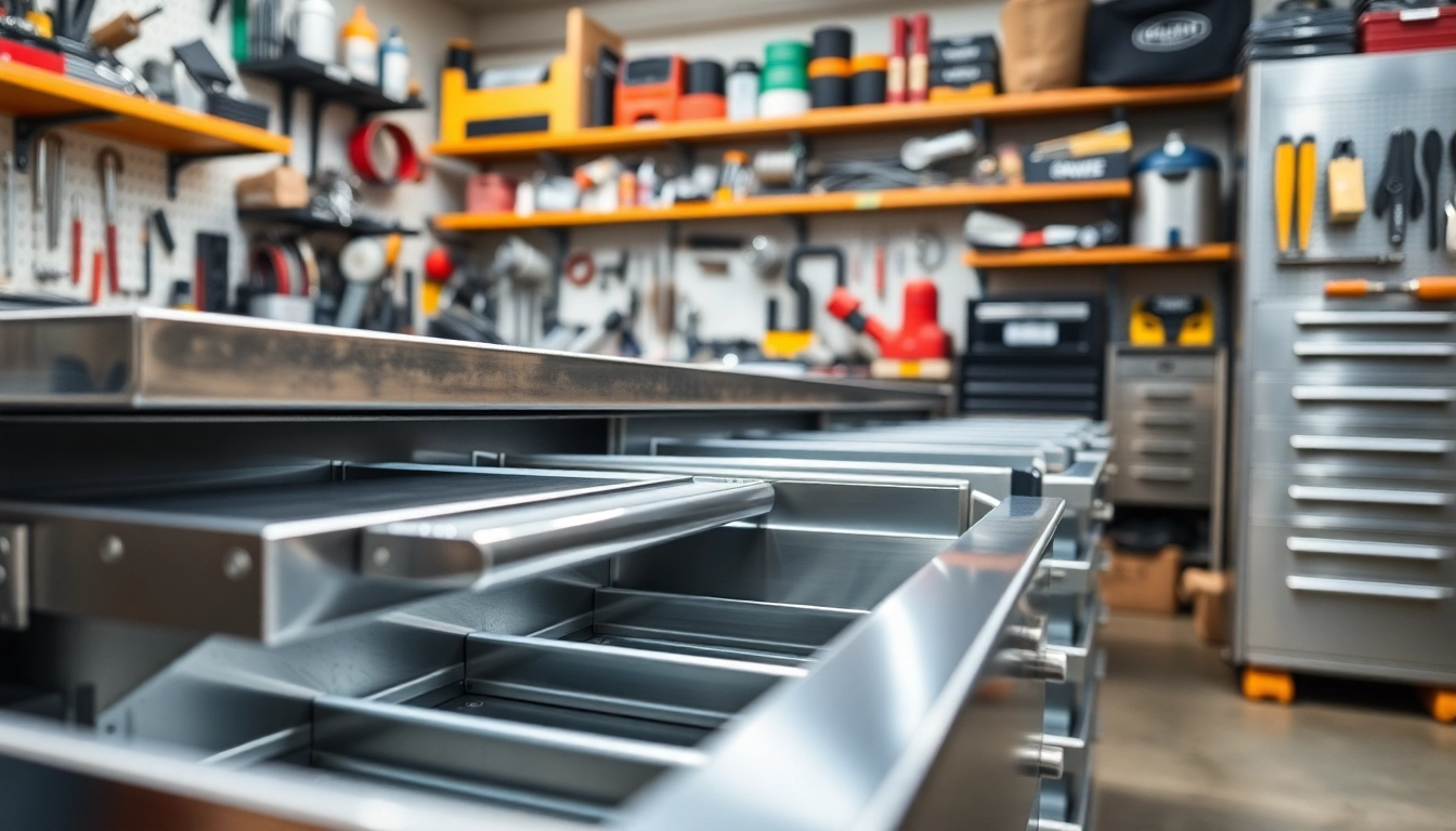 Optimize your space with a versatile, functional Metal Drawer System in a workshop setting.