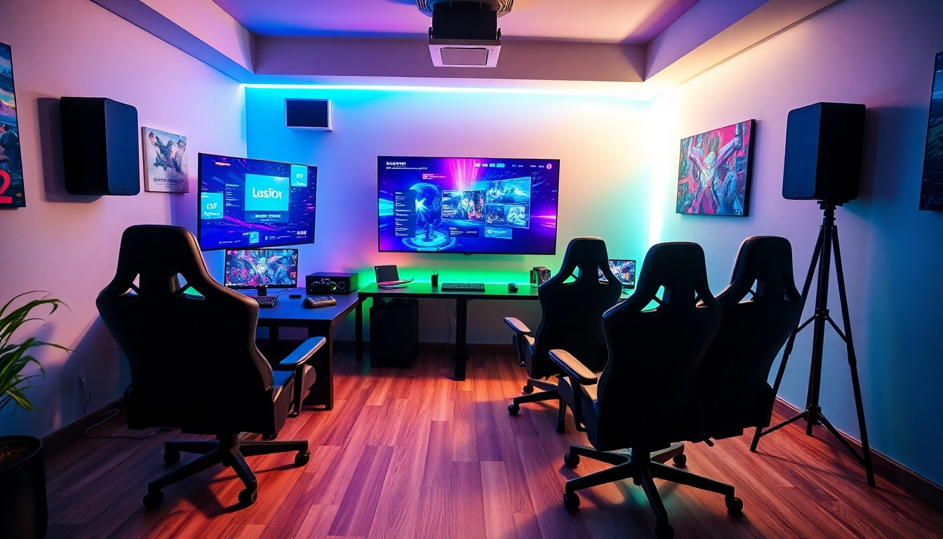Menampilkan situs resmi batman138 dalam suasana ramah gamer, dengan peralatan bermain dan layar komputer.