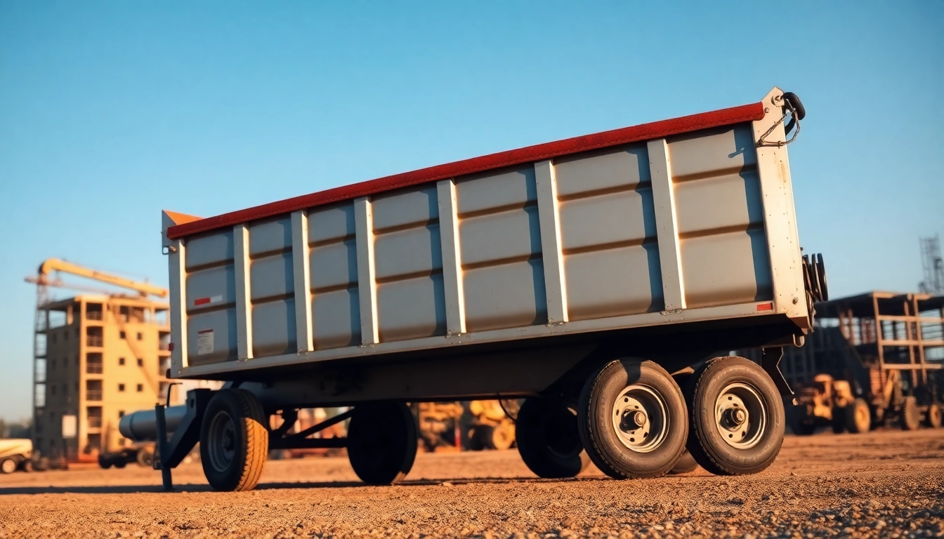 Find used dump trailer for sale near me with metallic texture and rugged design.