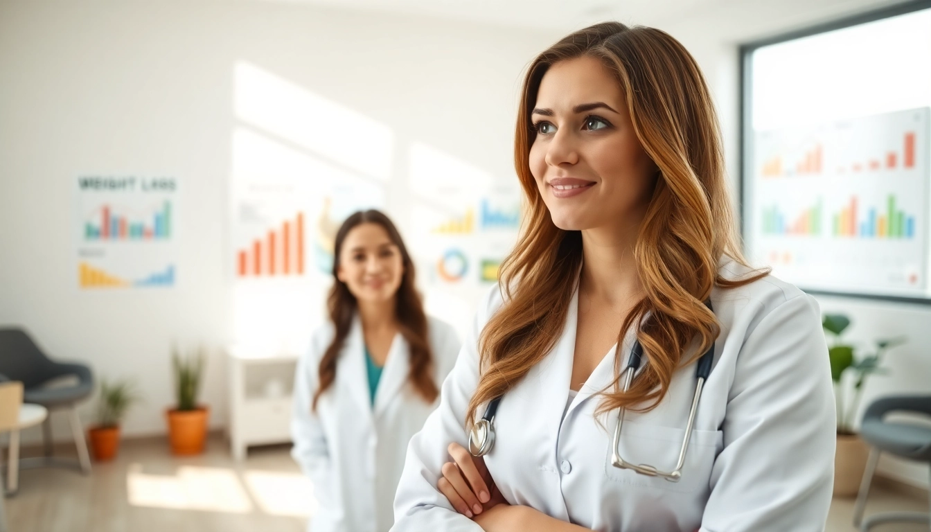 Consultation at a weight loss clinic in Las Vegas showing a doctor and a patient.