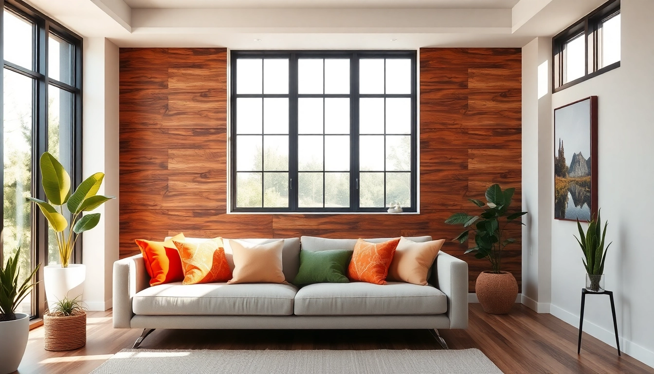 Transform your space with peel and stick wood paneling for a warm, inviting atmosphere.
