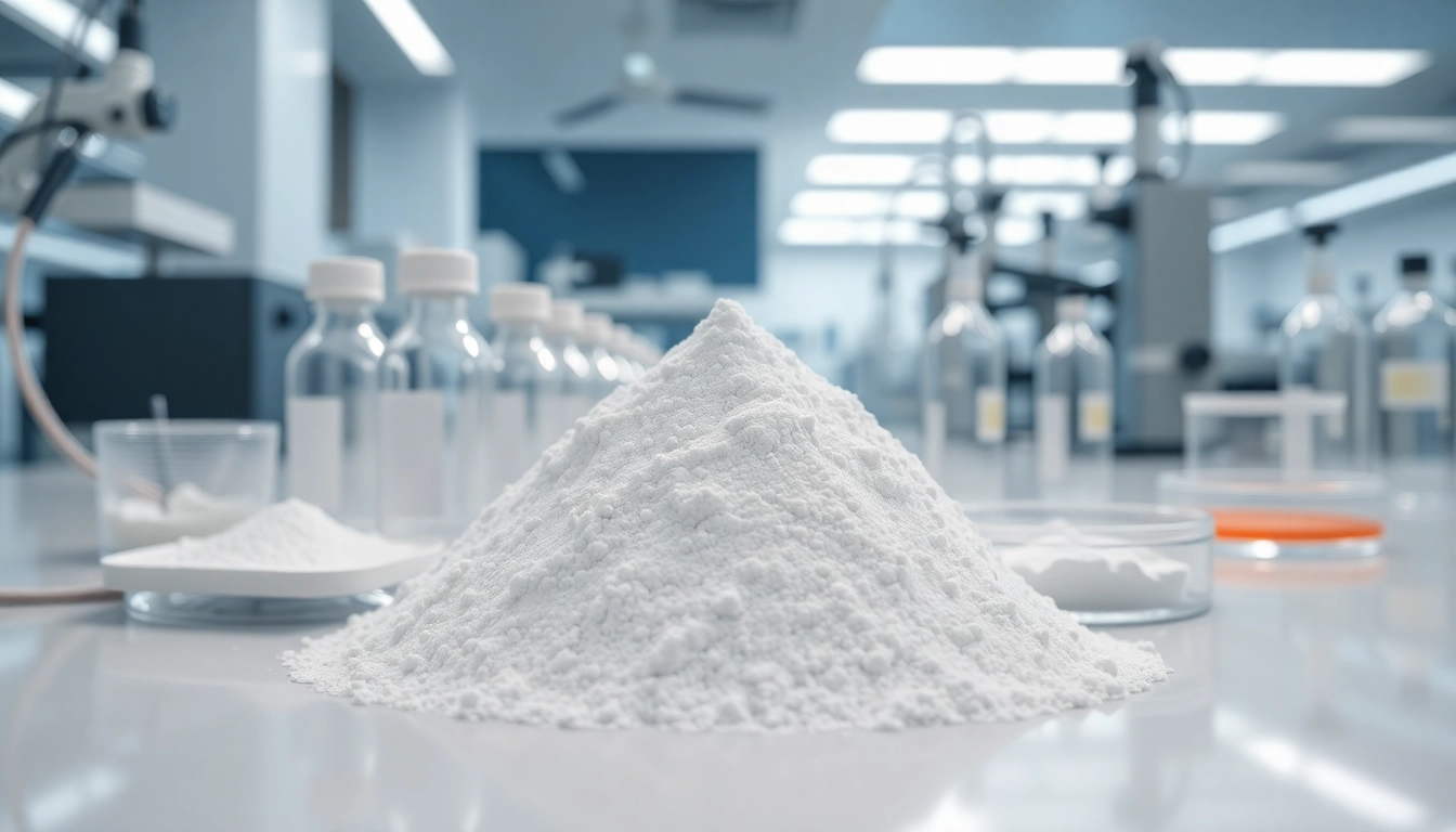 CarboxyMethyl Cellulose displayed in a laboratory setting with scientific tools